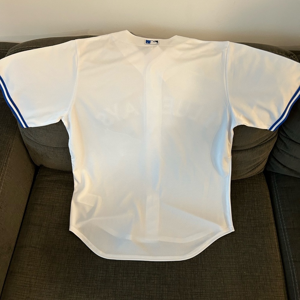 $115 Nike Authentic Toronto Blue Jays MLB Baseball White Jersey Men’s Size: M - Picture 5 of 5